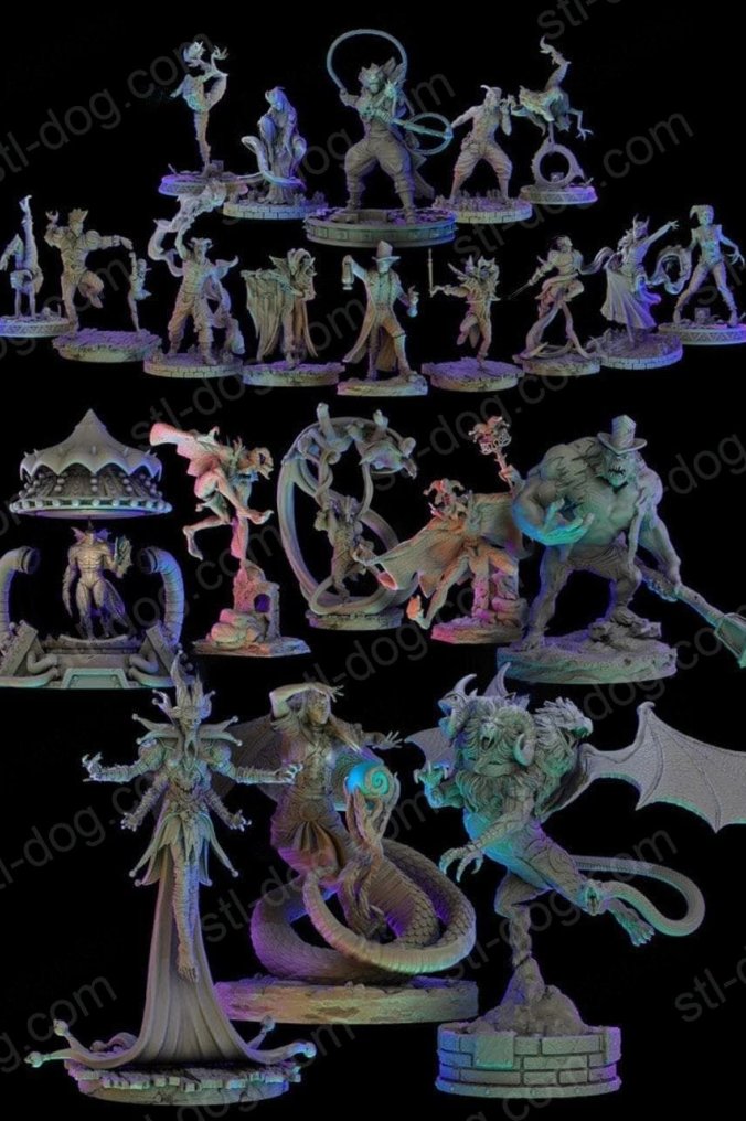 马戏团怪诞 (Circus Grotesque) 3D打印图纸